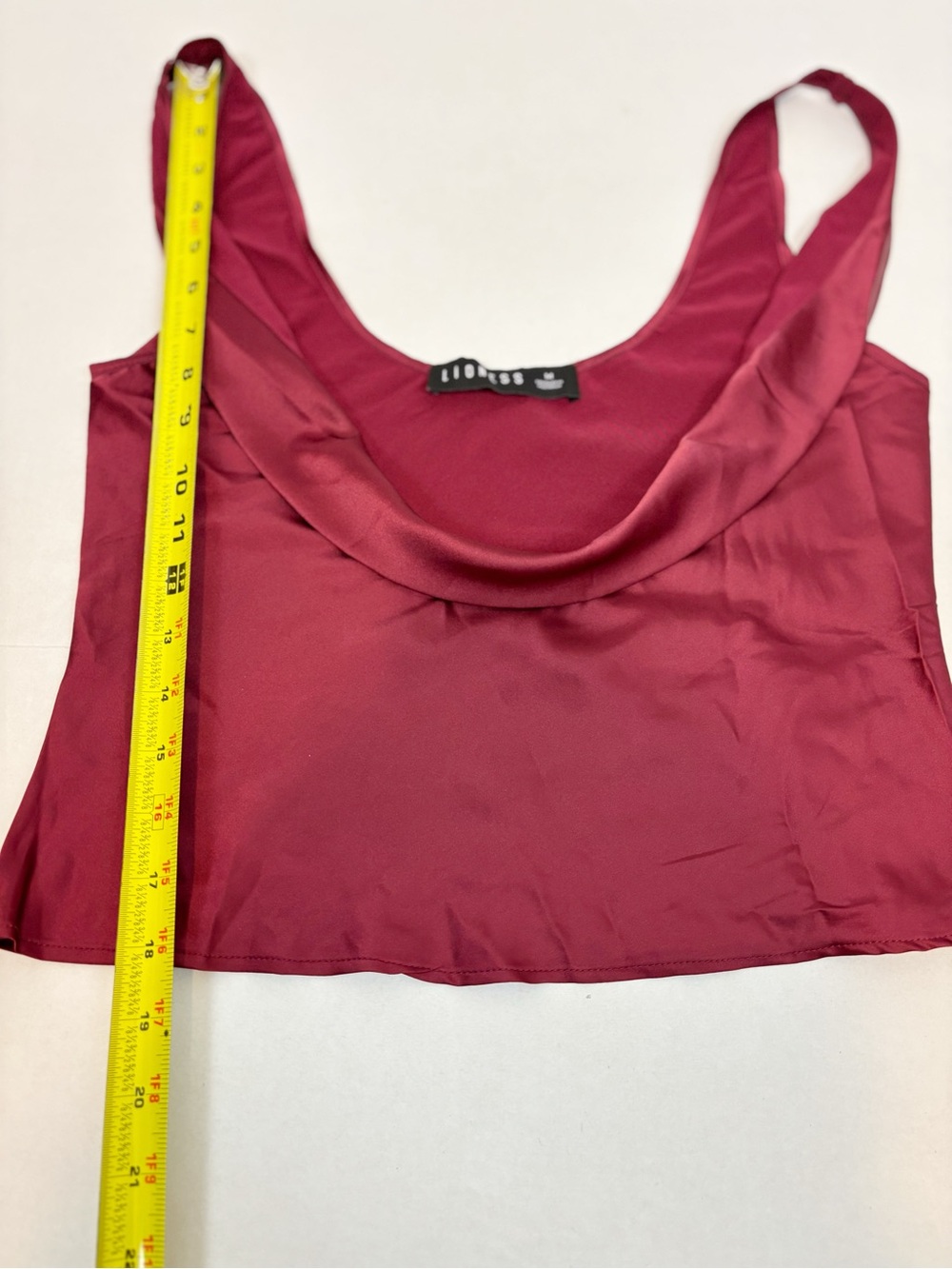 LIONESS Delilah Top in Burgundy Size M - Picture 13 of 13